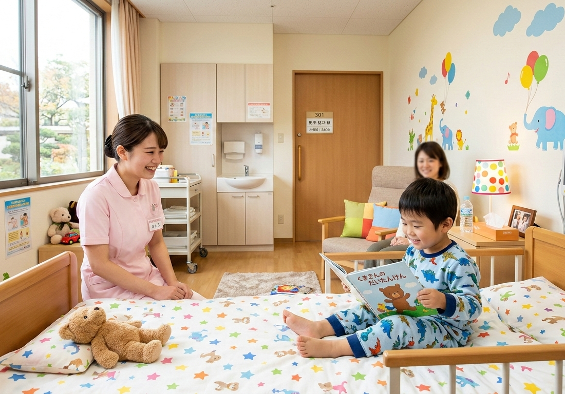 小児科病棟の個室のイメージ